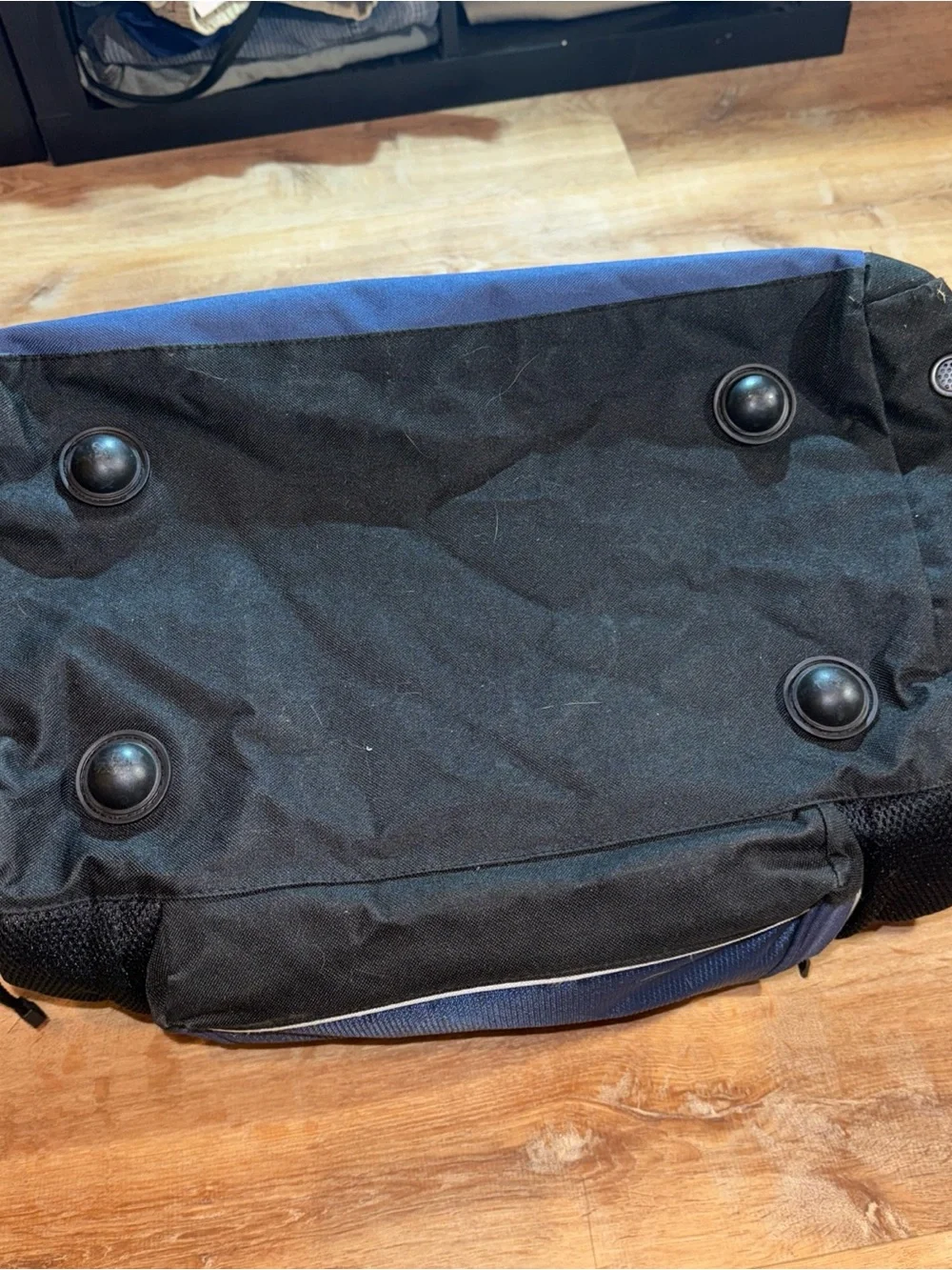 Reebok Sports Gym/sports Bag Dark Blue Duffel Bag With Strap Expandable Baseball